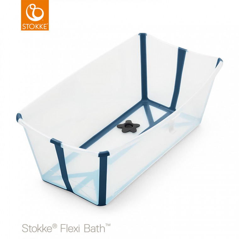 Stokke Flexi Bath Transparant Blue Stokke Flexi Bath Transparant Blue